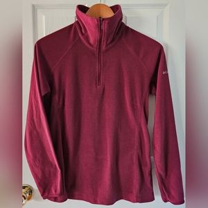 Columbia Fleece Pullover Burgundy Women's Sweater